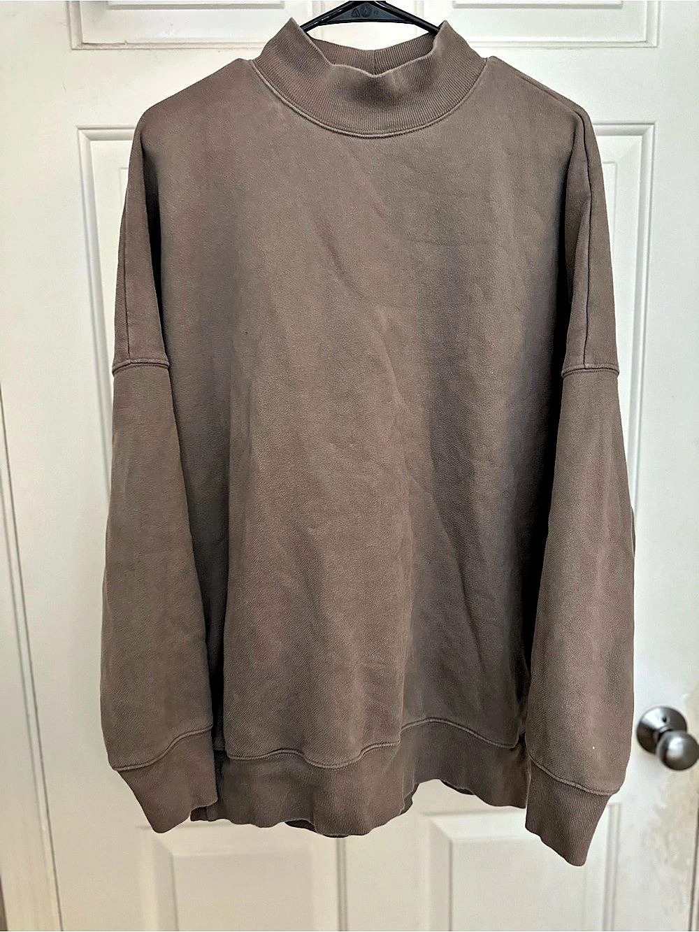 Tna Cozy Sweatfleece Mega Mockneck Brown Medium